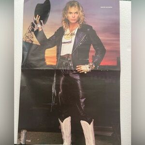 Vintage Rock Pinup of David Lee Roth